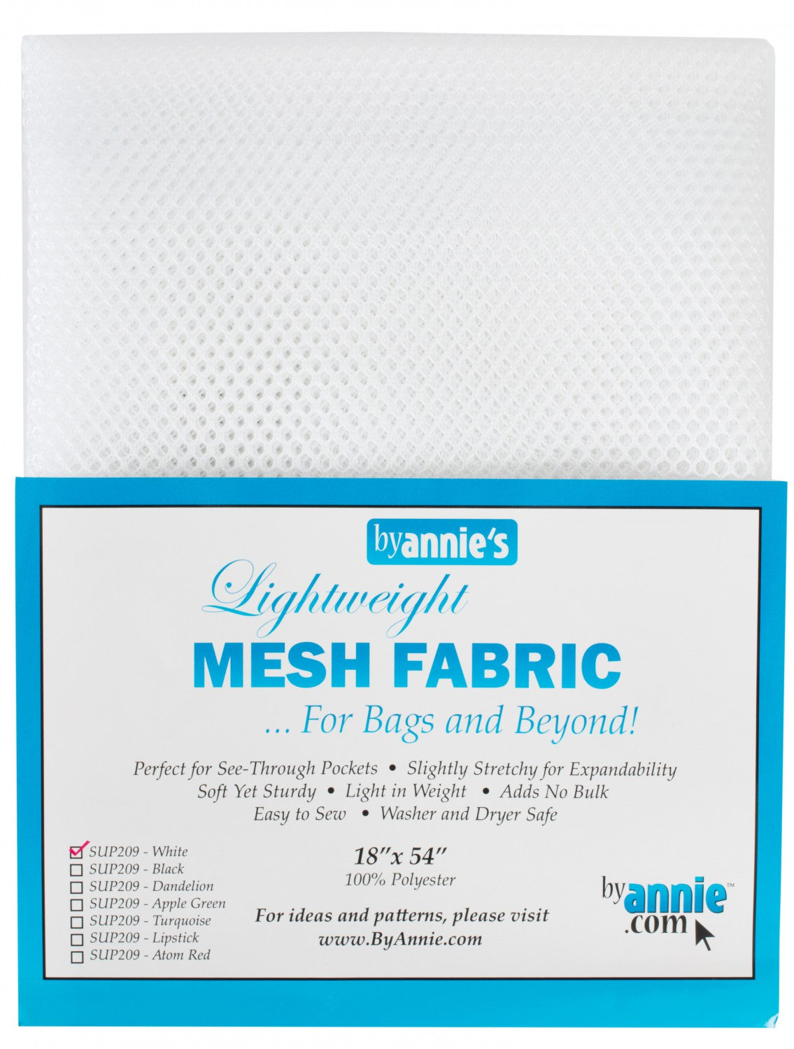 Mesh Lite Weight Turquoise 18in x 54in Mesh Lite Weight Turquoise 18in x 54in