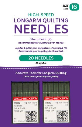 Longarm Needles - High Speed Sharp Point (R) (MR) – Two Chicks Quilting